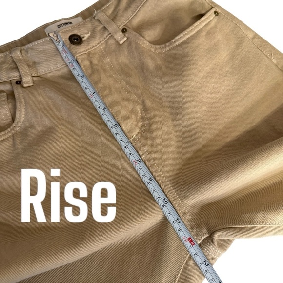 Cotton On Mom jeans womens 6 eco friendly 100% recycled plastic boho minimalist - Picture 8 of 9